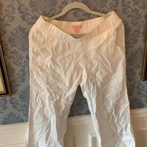 Lilly Pulitzer. White linen worn once